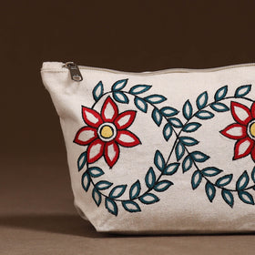 Madhubani Handpainted Utility Pouch 08