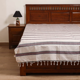 Handloom Cotton Single Bedsheet (90 x 60 in) 244
