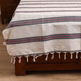 Handloom Cotton Single Bedsheet (90 x 60 in) 244