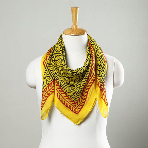  Bagru Block Printed Mul Cotton Scarf Online at iTokri.com