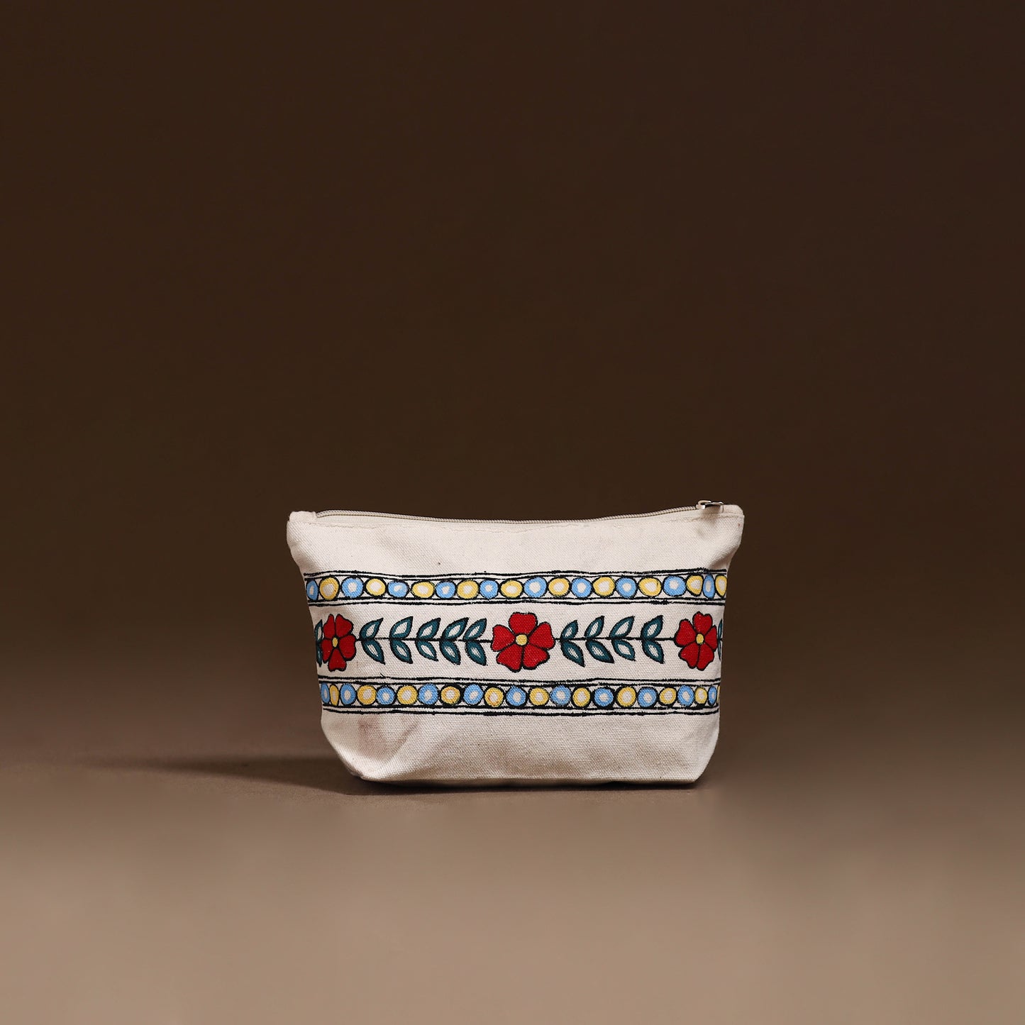 Madhubani Handpainted Utility Pouch 09