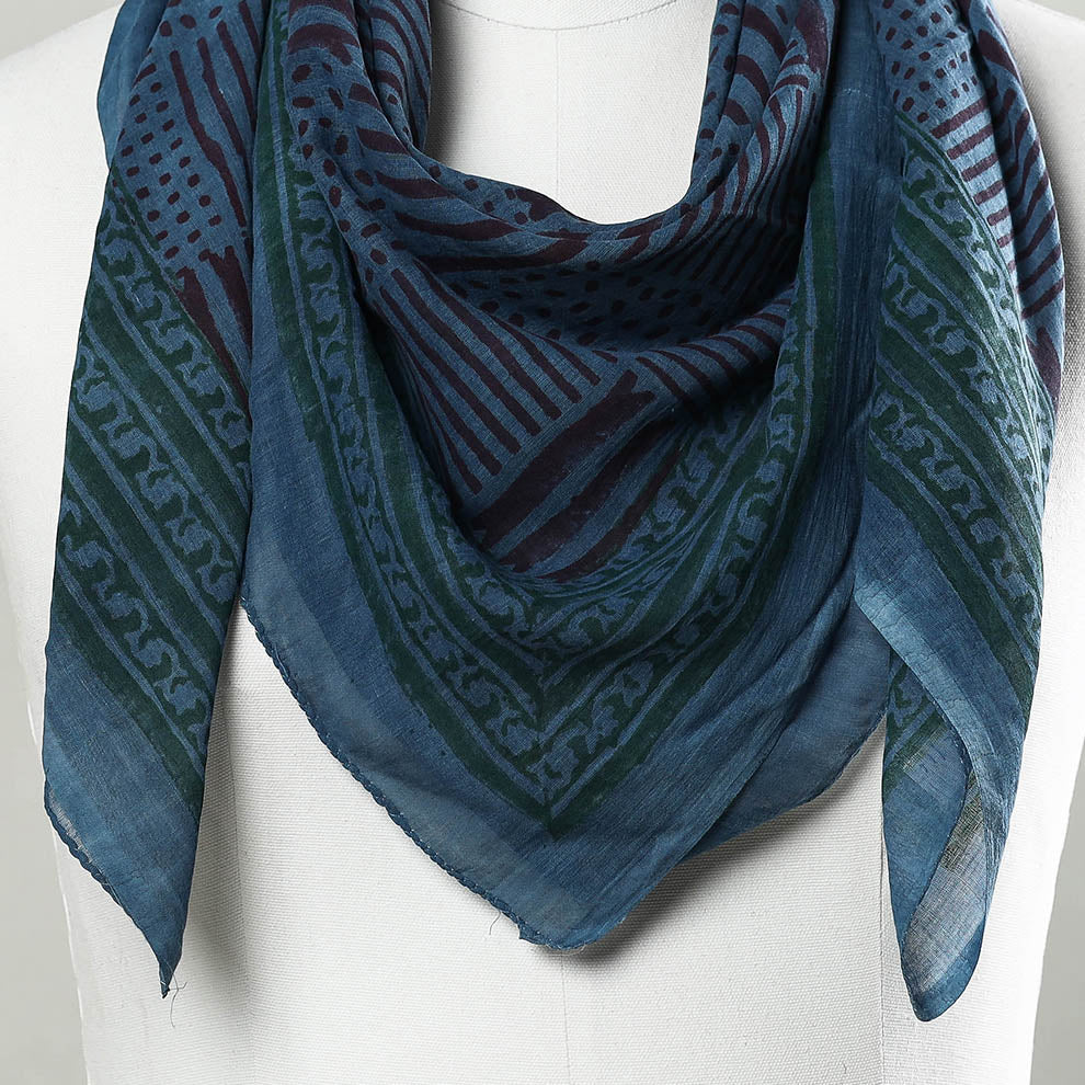 Block Printed Cotton Scarf
