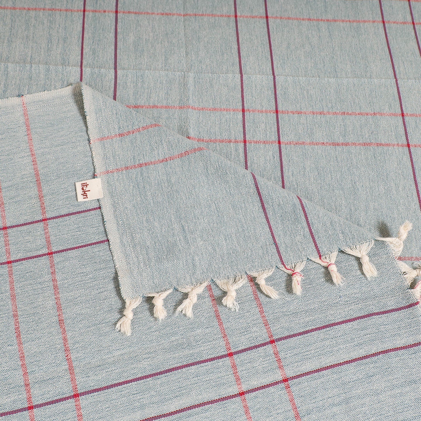 Handloom Cotton Single Bedsheet (90 x 60 in) 246