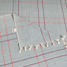 Handloom Cotton Single Bedsheet (90 x 60 in) 246