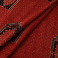 Hakoba Hand Block Ajrakh Print Natural Dyed Cotton Fabric 114