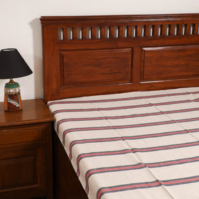 Handloom Cotton Single Bedsheet (90 x 60 in) 247
