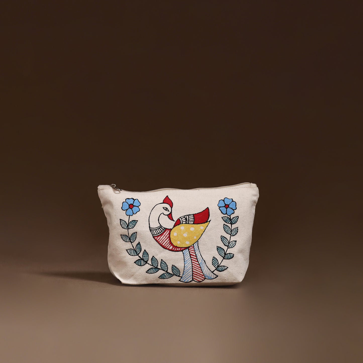 Madhubani Handpainted Utility Pouch 11