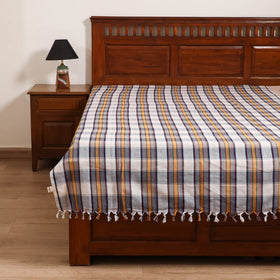 Handloom Cotton Single Bedsheet (90 x 60 in) 248
