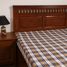 Handloom Cotton Single Bedsheet (90 x 60 in) 248