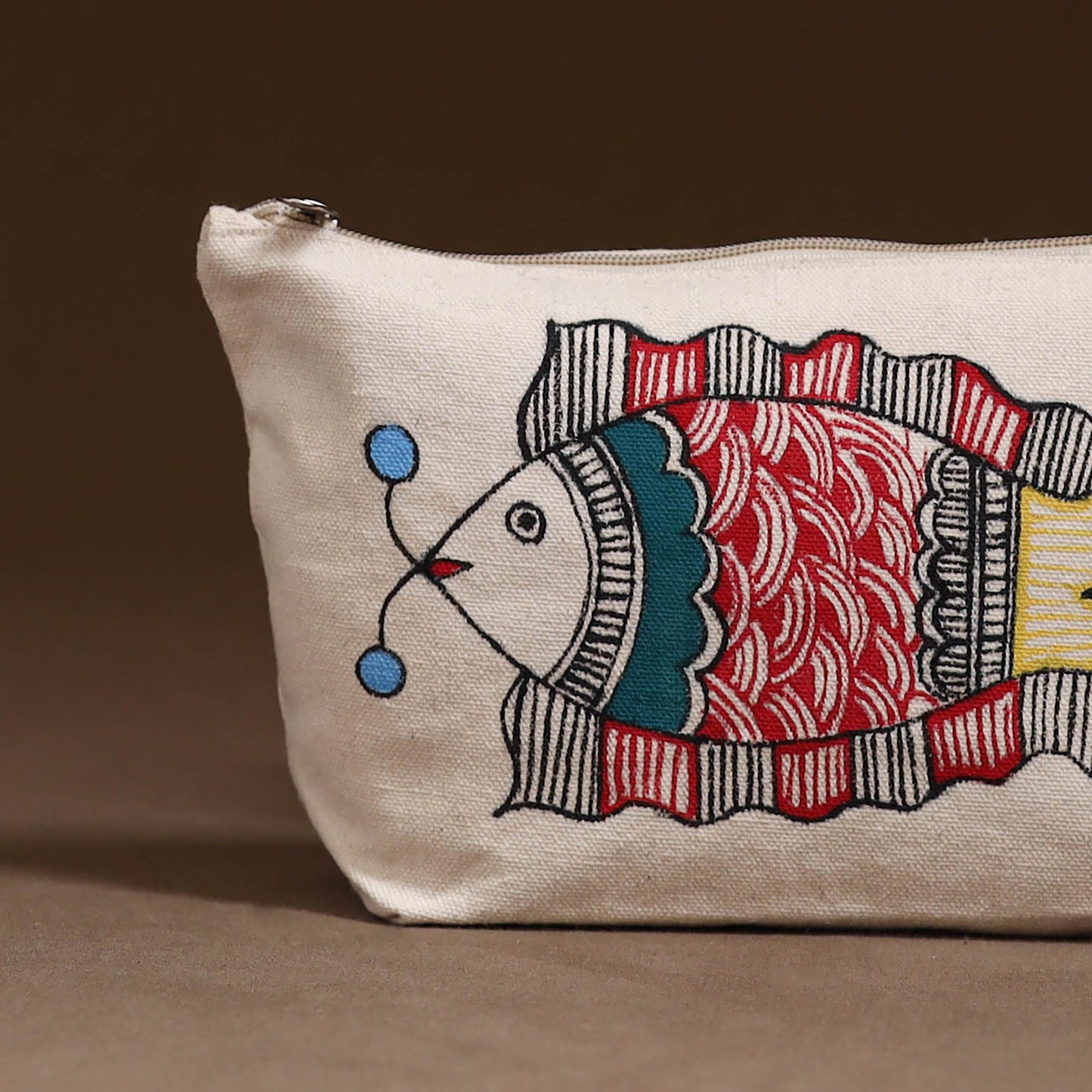 Madhubani Handpainted Utility Pouch 12