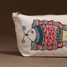 Madhubani Handpainted Utility Pouch 12
