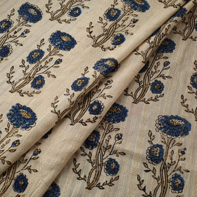 Hakoba Hand Block Ajrakh Print Natural Dyed Cotton Fabric 116