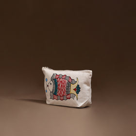 Madhubani Handpainted Utility Pouch 12