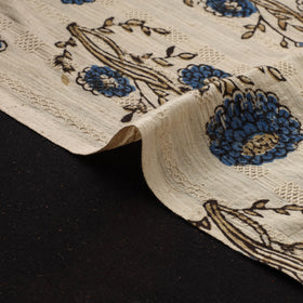 Hakoba Hand Block Ajrakh Print Natural Dyed Cotton Fabric 116