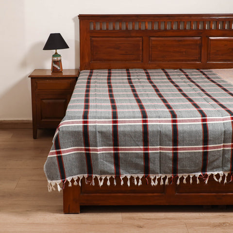 Handloom Cotton Single Bedsheet (90 x 60 in) 250