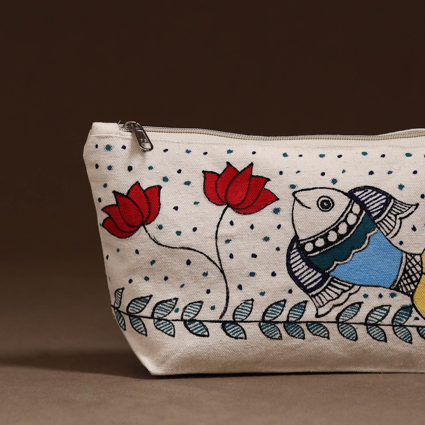 Madhubani Handpainted Utility Pouch 14
