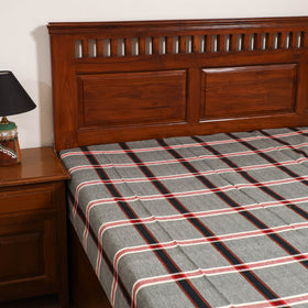 Handloom Cotton Single Bedsheet (90 x 60 in) 250