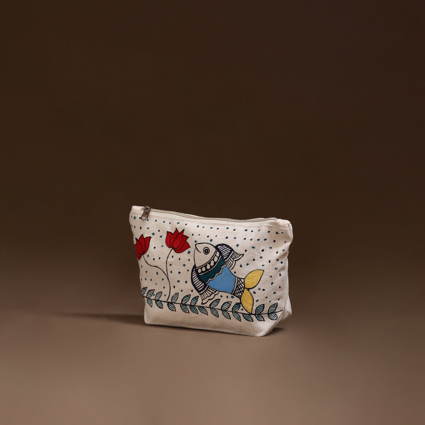 Madhubani Handpainted Utility Pouch 14