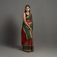 Red - Kanchipuram Weaves Cotton Saree with Thread Border 54