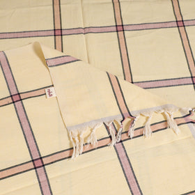 Handloom Cotton Single Bedsheet (90 x 60 in) 252