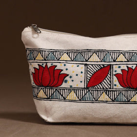 Madhubani Handpainted Utility Pouch 17