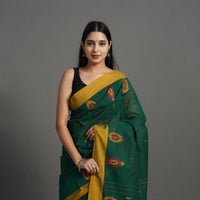 Green - Kanchipuram Cotton Saree with Buta 57