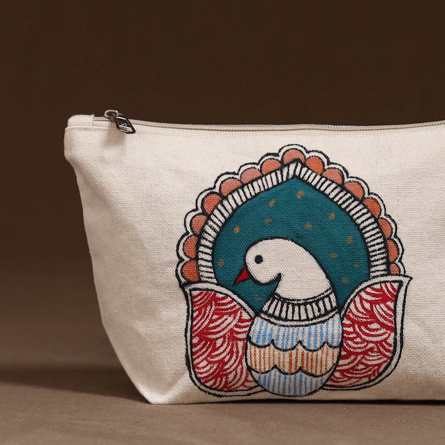 Madhubani Handpainted Utility Pouch 21