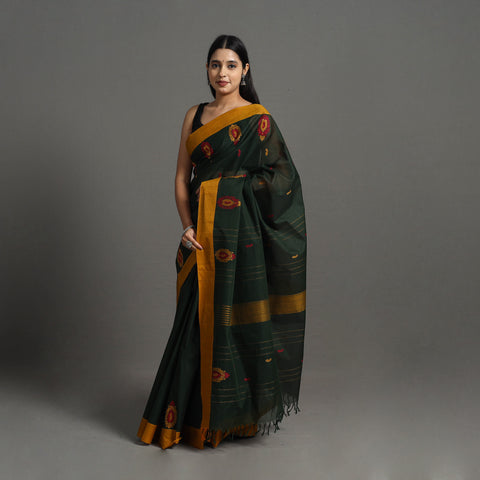 Green - Kanchipuram Cotton Saree with Buta 58