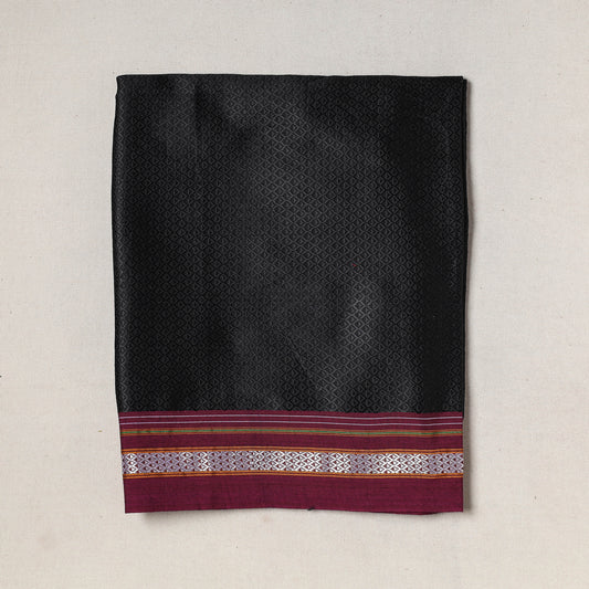 Black - Karnataka Khun Weave Cotton Precut Fabric
