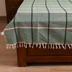 Handloom Cotton Single Bedsheet (90 x 60 in) 257