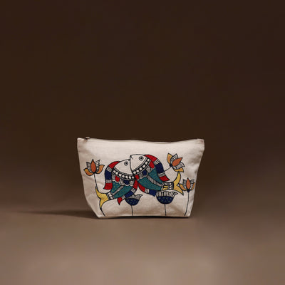 Madhubani Handpainted Utility Pouch 23