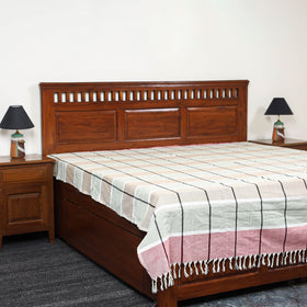 Buy Pure Handloom Double Cotton Bed Sheet 