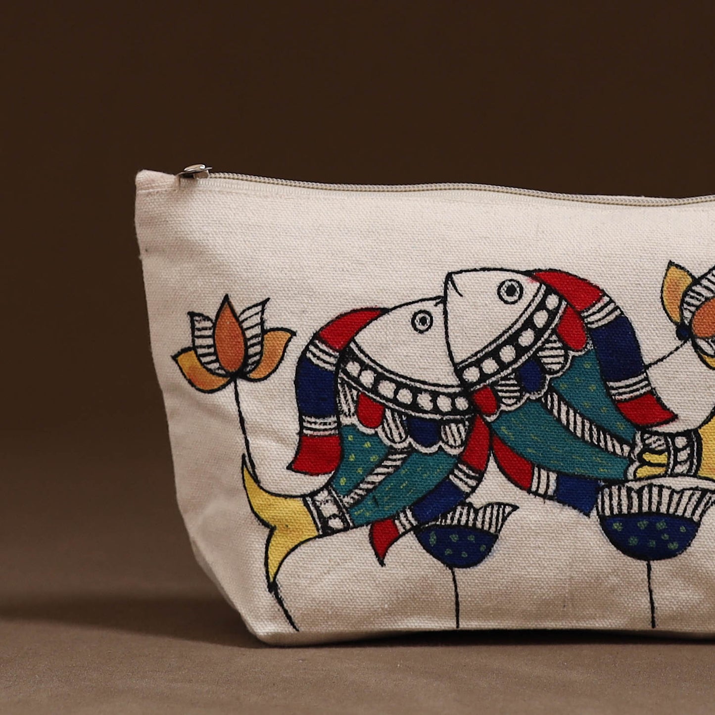 Madhubani Handpainted Utility Pouch 23