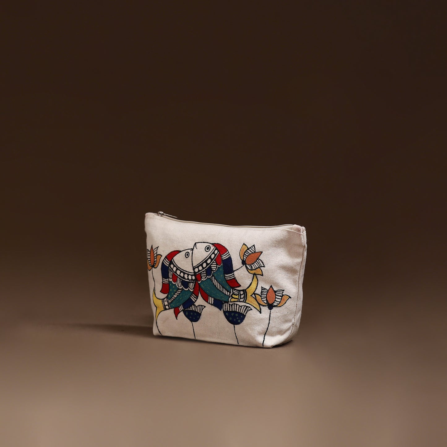 Madhubani Handpainted Utility Pouch 23