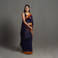 Blue - Kanchipuram Cotton Saree with Buta 61