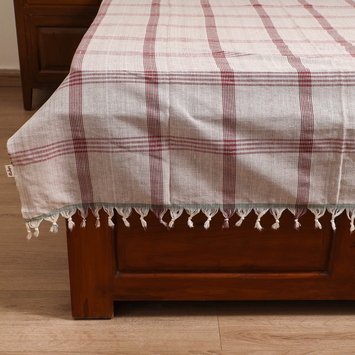 Handloom Cotton Single Bedsheet (90 x 60 in) 259