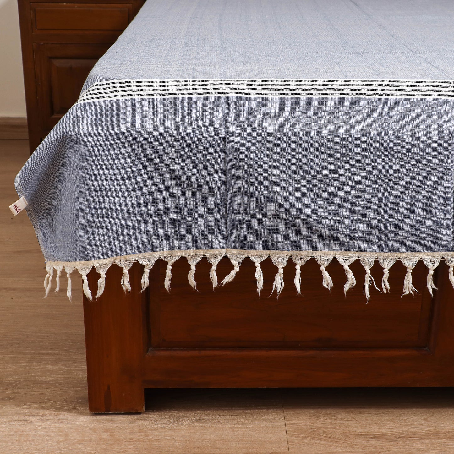 Handloom Cotton Single Bedsheet (90 x 60 in) 260