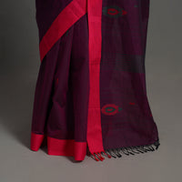 Purple - Kanchipuram Cotton Saree with Buta 60