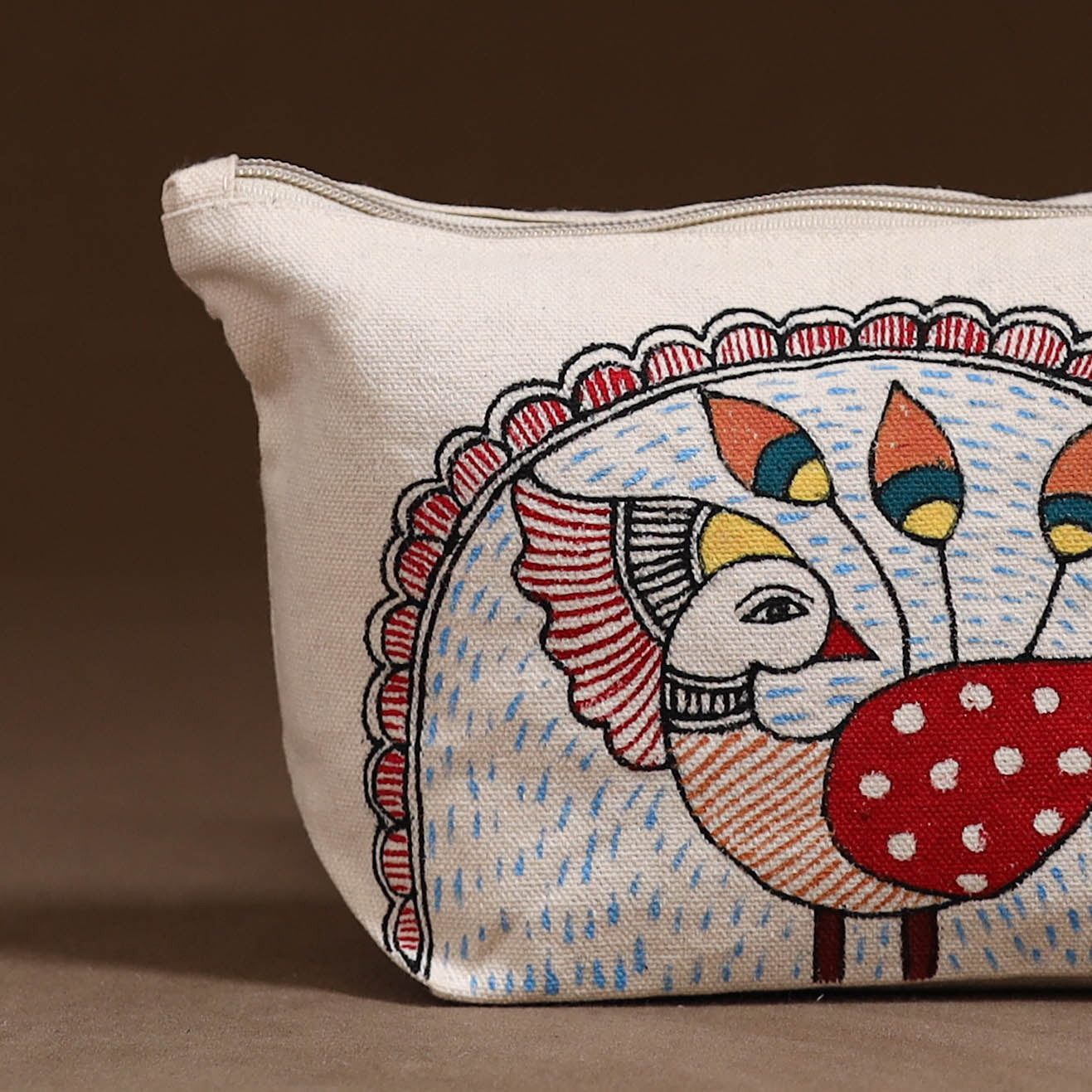 Madhubani Handpainted Utility Pouch 28