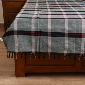 Handloom Cotton Single Bedsheet (90 x 60 in) 261