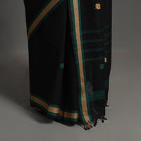 Black - Kanchipuram Cotton Saree with Buta 62