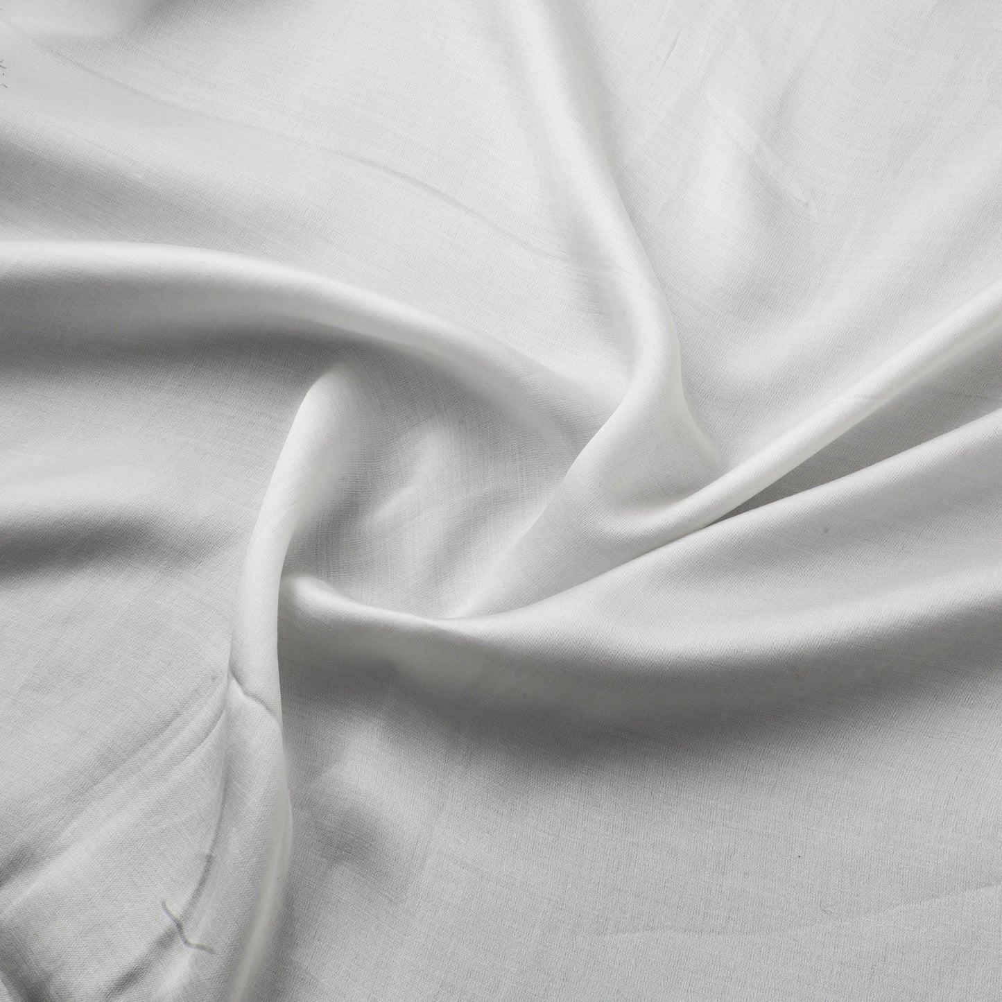 White - Pure Modal Silk Plain Fabric 06