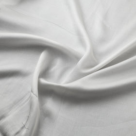 White - Pure Modal Silk Plain Fabric 06