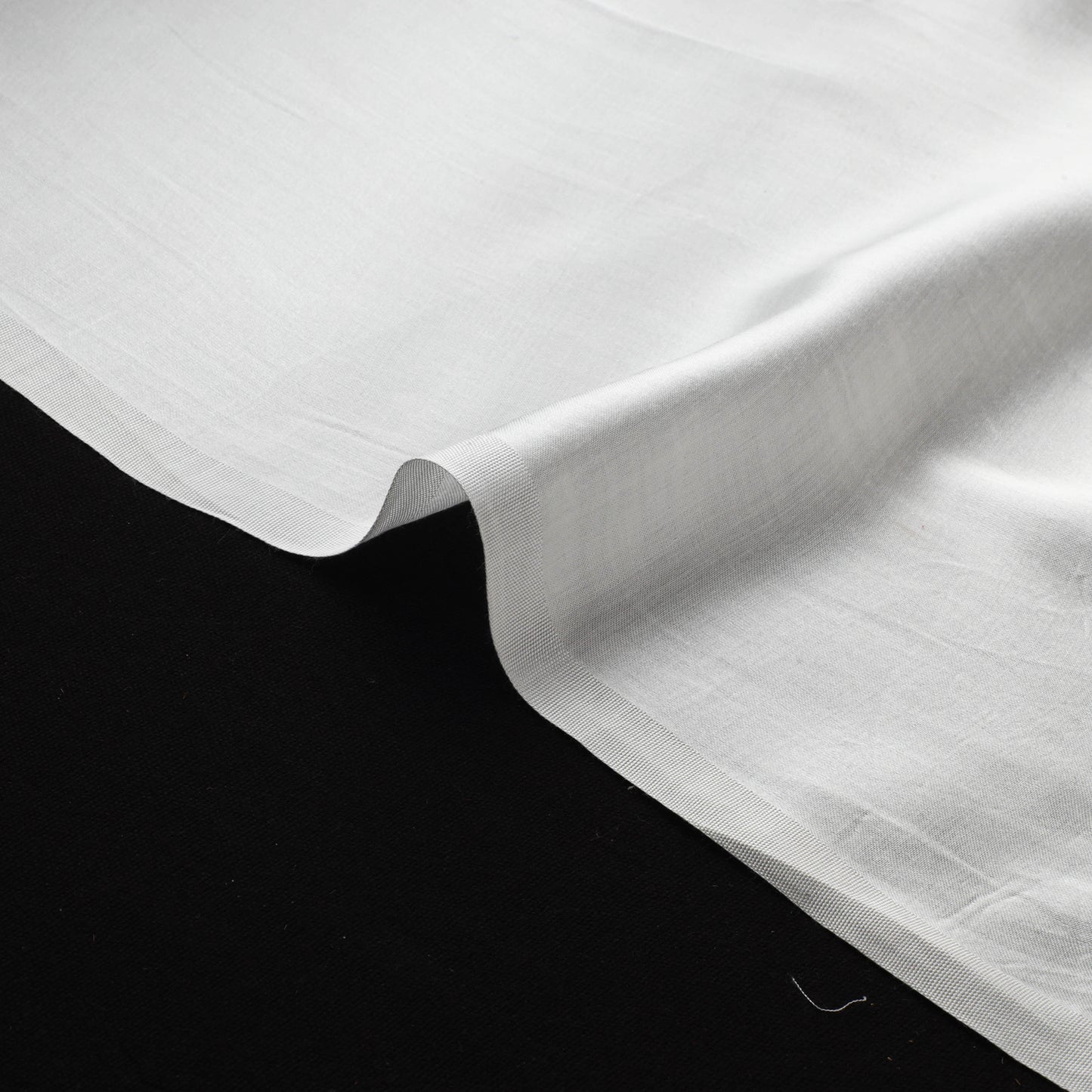 White - Pure Modal Silk Plain Fabric 06