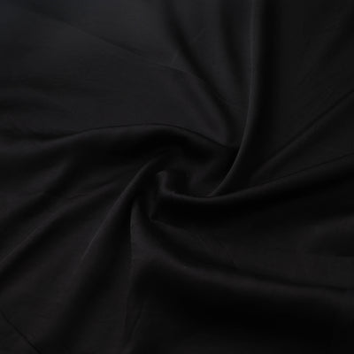 Black - Plain Pure Modal Silk Fabric 07