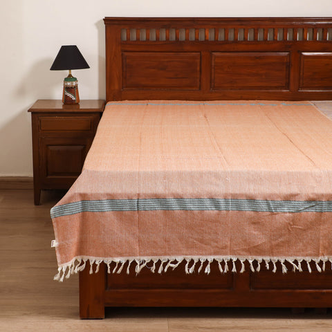 Handloom Cotton Single Bedsheet (90 x 60 in) 263