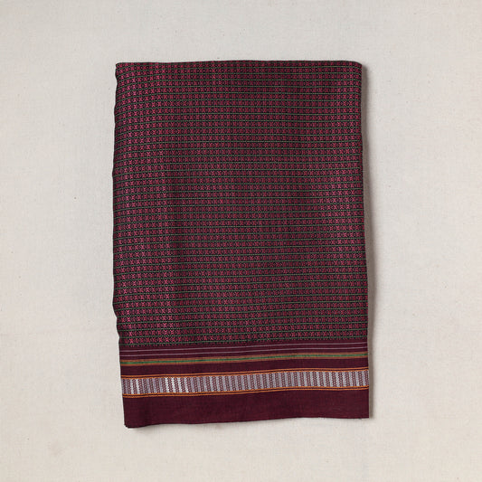 Purple - Karnataka Khun Weave Cotton Precut Fabric (2.4 meter)