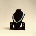 Handcrafted Thread Beads Shell Work Necklace Set 01