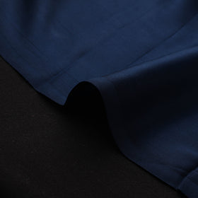 Blue - Pure Modal Silk Plain Fabric 01