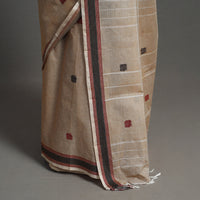 Beige - Kanchipuram Cotton Saree with Buta 64